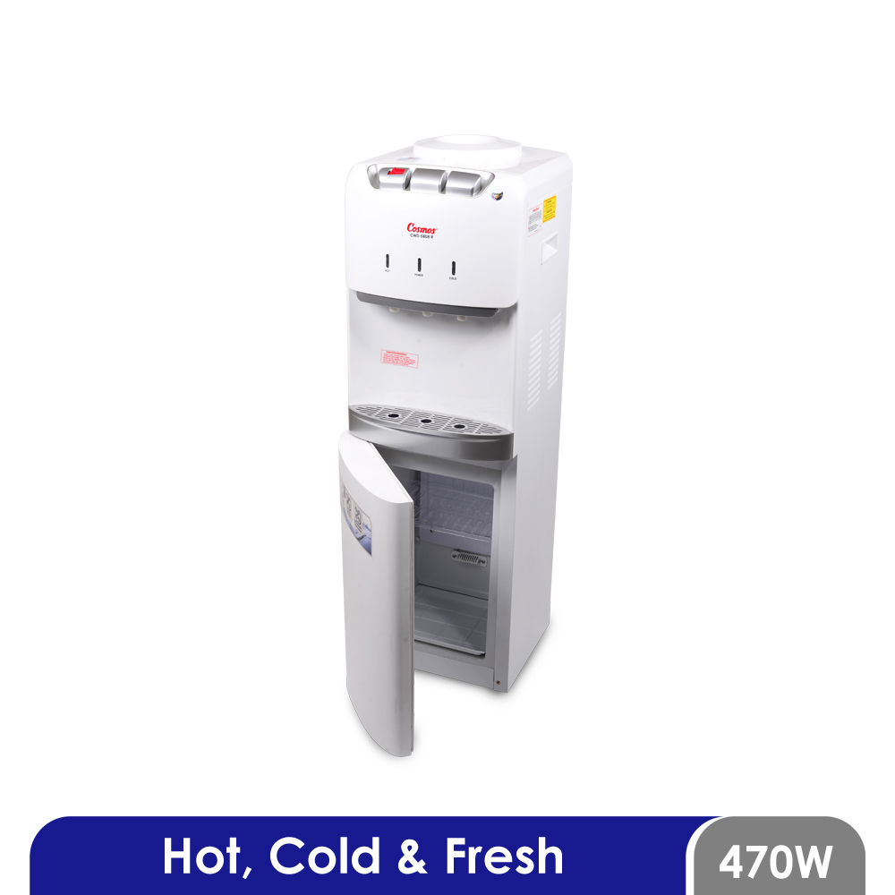 Cosmos CWD-5808 R - Standing Dispenser with Refrigerator (Hot, Cold & Fresh)