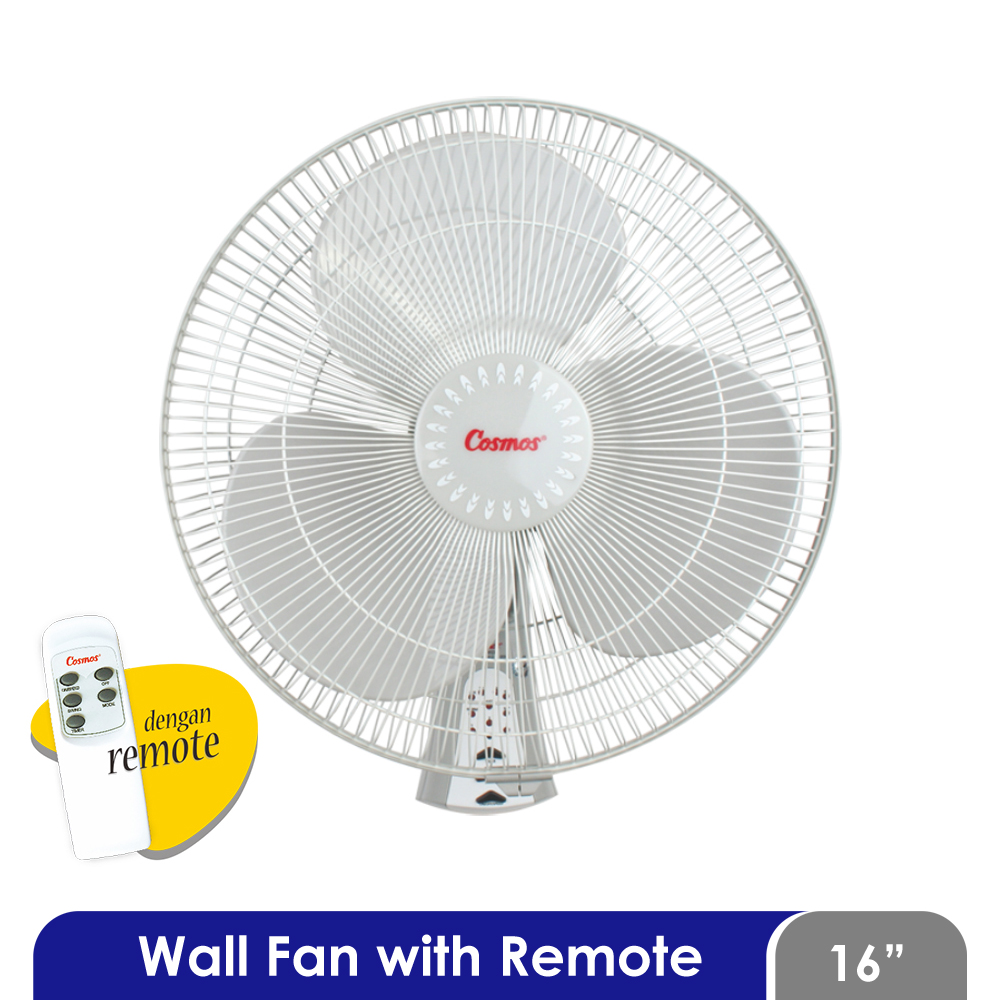 Kipas Angin Dinding Remot Cosmos 16-WFCR - Wall Fan 16 inch with Remote