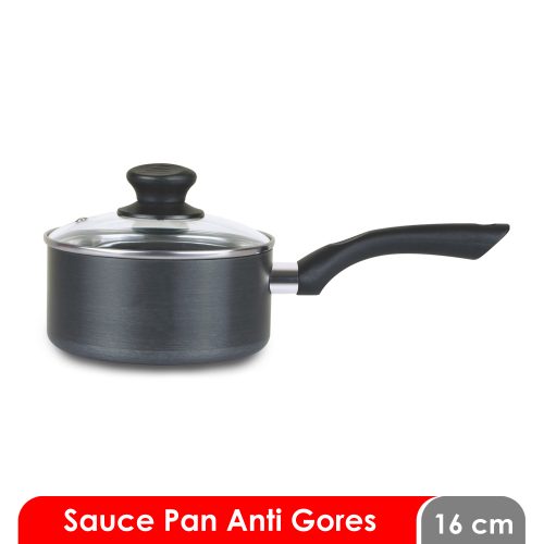 Alat Masak Panci/Kuali Ceraflon Cosmos Harmond CSP-16 HCF - Anti Scratch Sauce Pan with Cover 16 cm