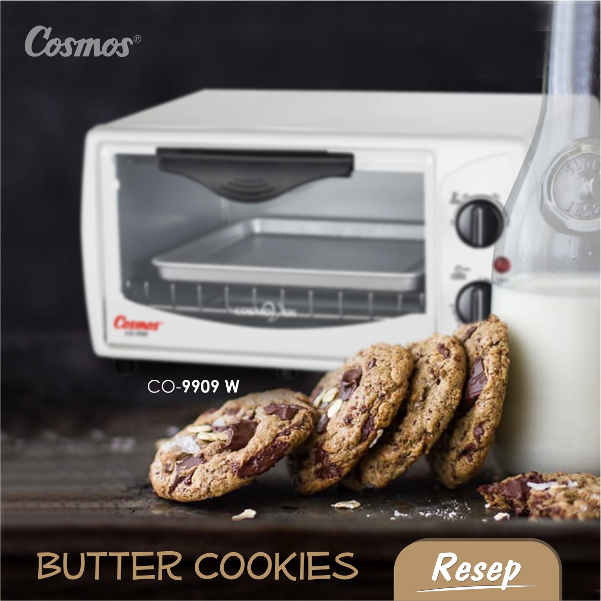 butter cookies resep cosmos Oven CO-9909 W